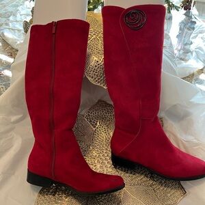 Impo Red Over the Knee Boots